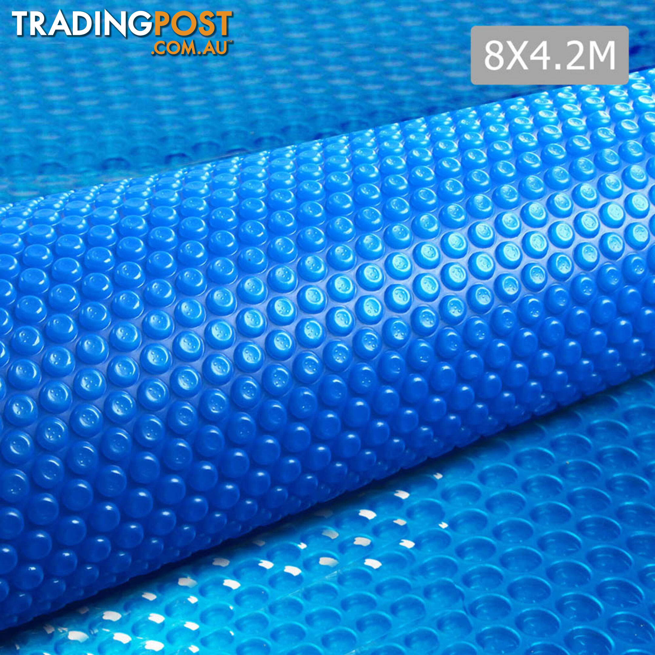 8m X 4.2m Outdoor Solar Swimming Pool Cover Winter 400 Micron Bubble Blanket