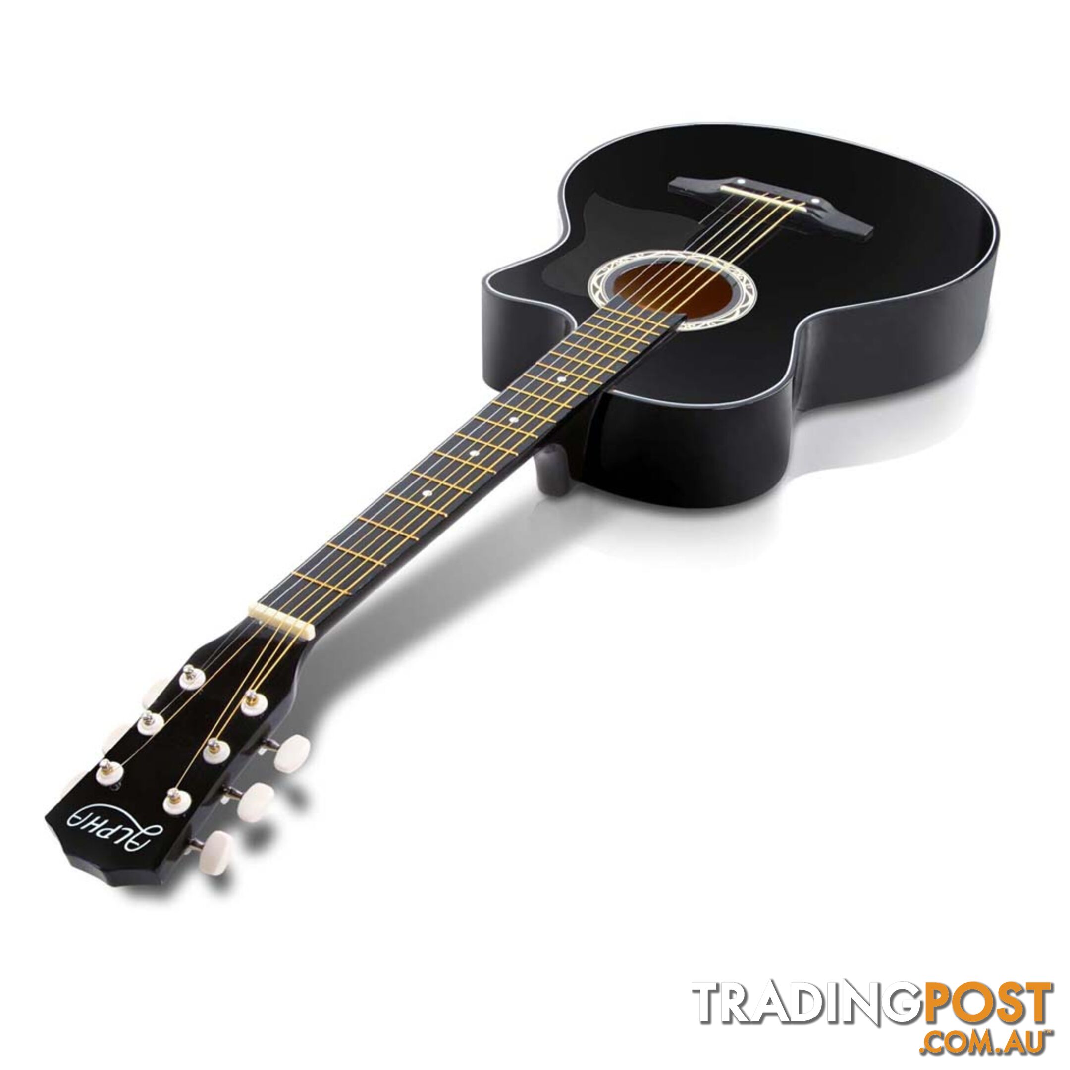 38 Inch Wooden Acoustic Guitar Black