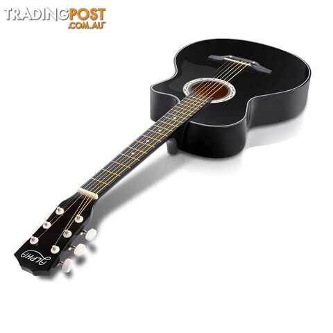 38 Inch Wooden Acoustic Guitar Black