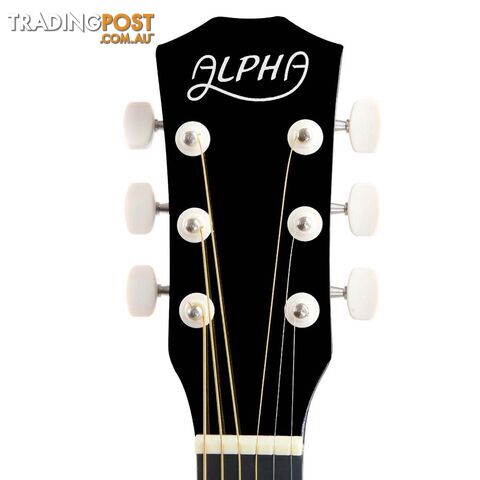 38 Inch Wooden Acoustic Guitar Black