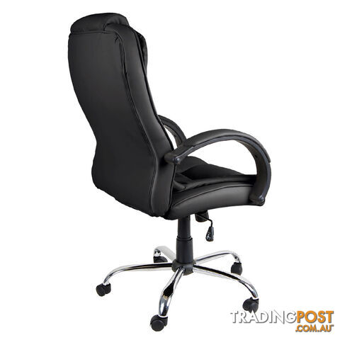 Premium PU Leather Office Computer Chair Black