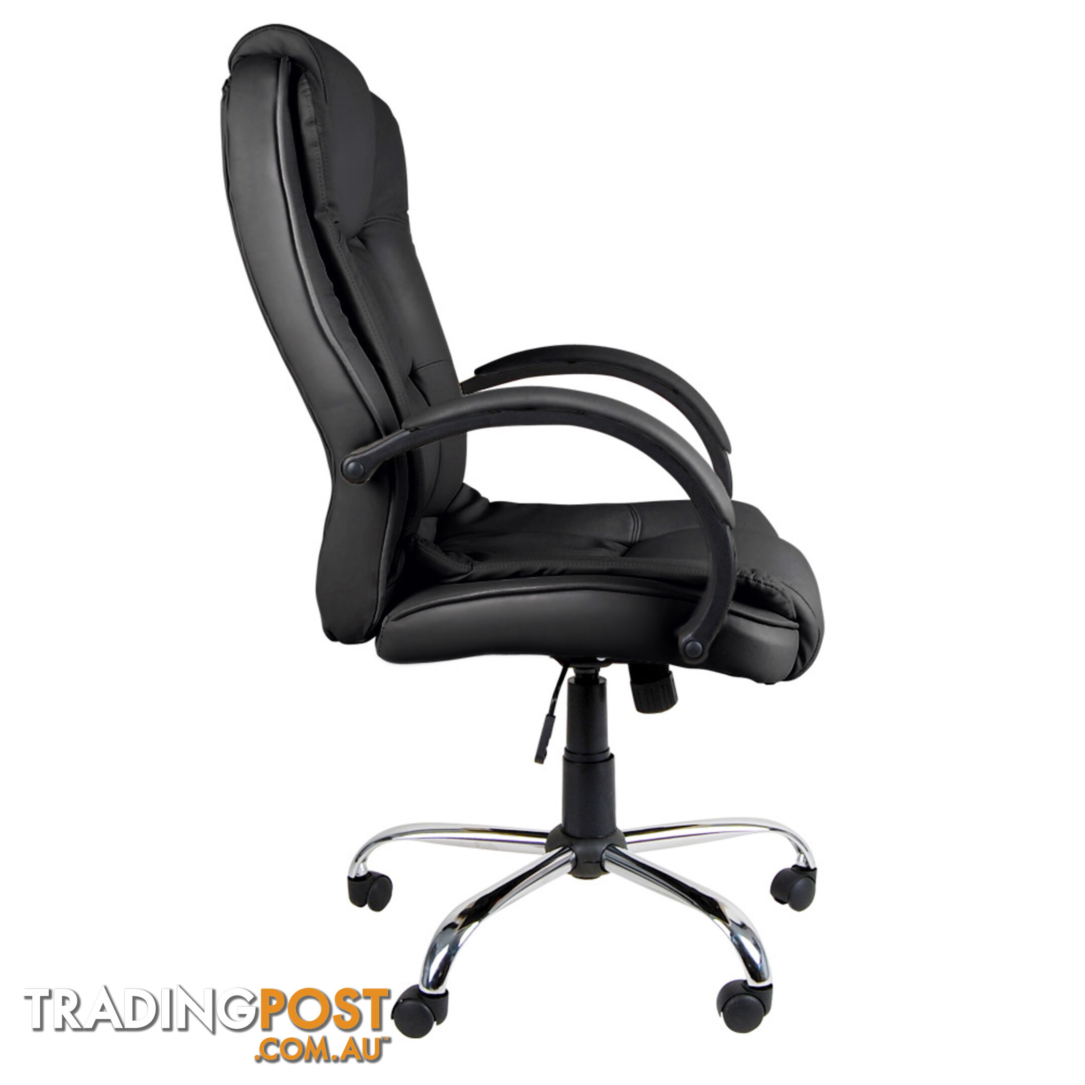 Premium PU Leather Office Computer Chair Black