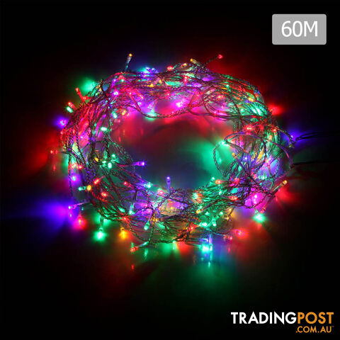 500 LED Fairy Lights Outdoor Christmas Wedding String Party Light Multi Colour