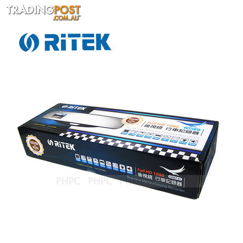 Ritek Full HD 1080 CRMT 01 Rearview Mirror + Driving Recorder