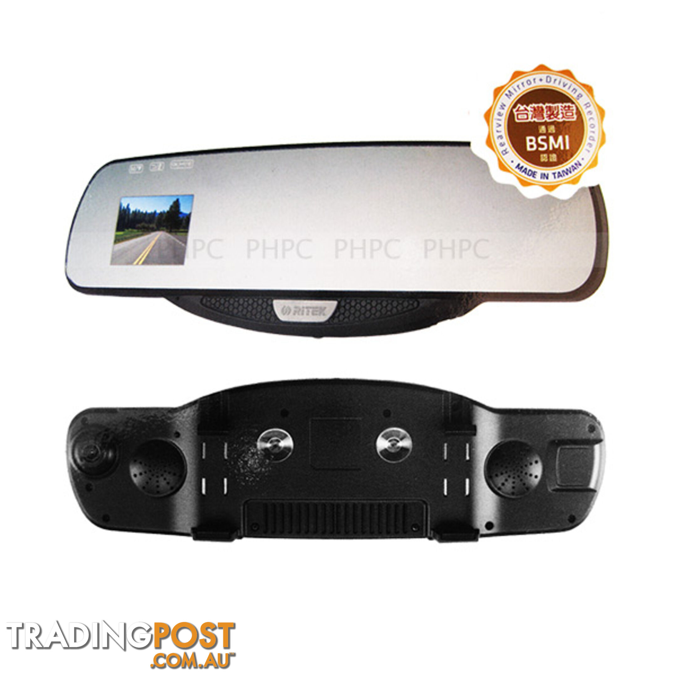 Ritek Full HD 1080 CRMT 01 Rearview Mirror + Driving Recorder