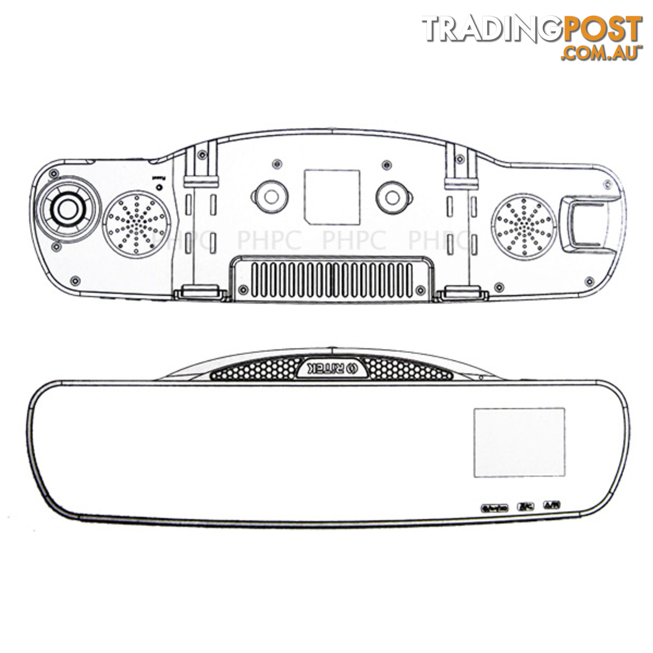 Ritek Full HD 1080 CRMT 01 Rearview Mirror + Driving Recorder