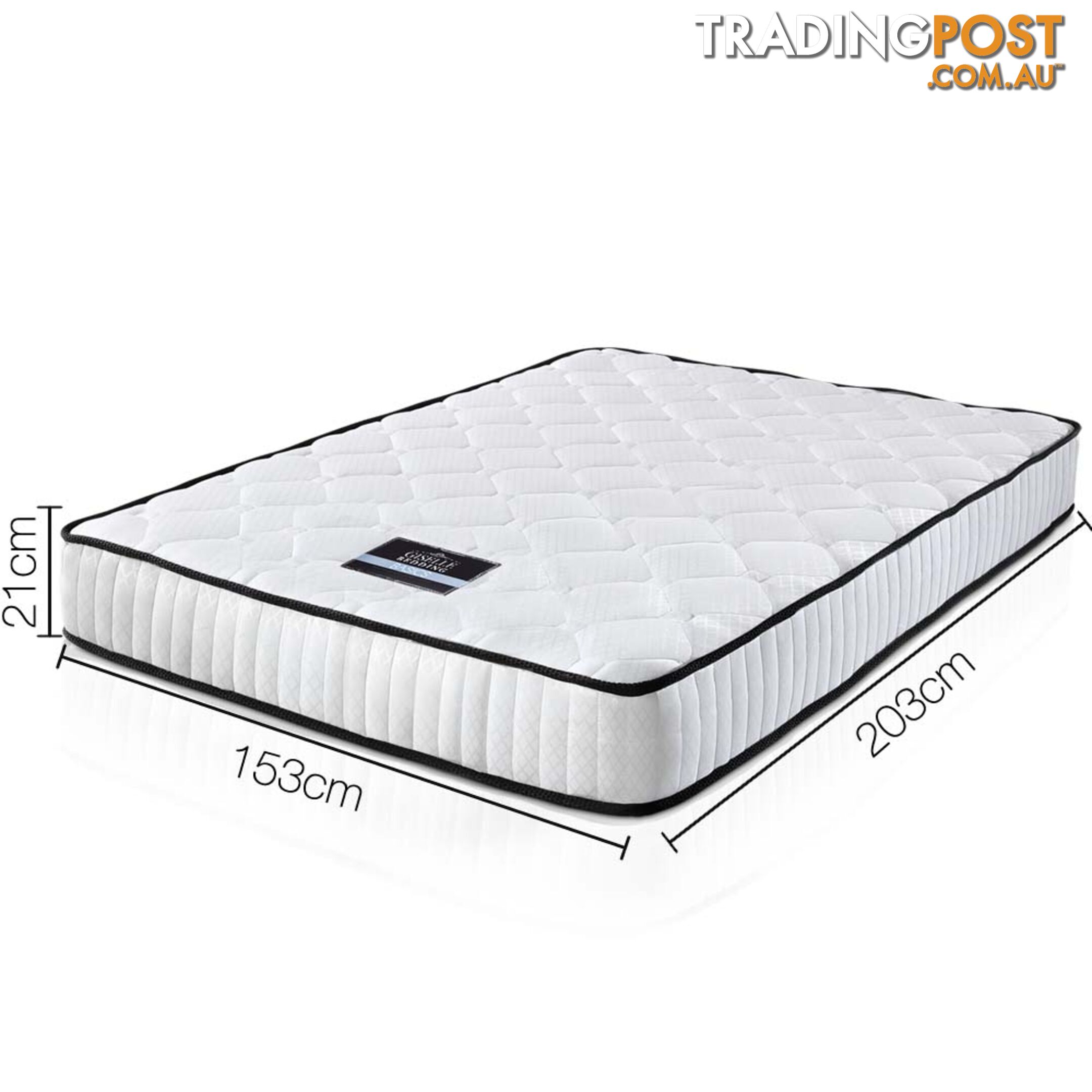 21cm Pocket Spring Mattress High Density Foam King Queen Size Bed