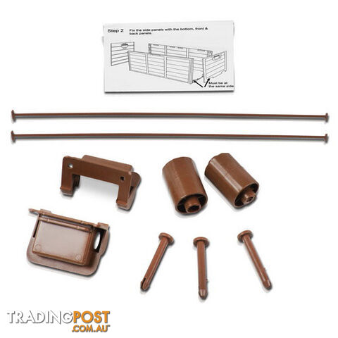 Outdoor Lockable Storage Weatherproof Box Garden Tool Toy Organiser Container - photo 4 of 4
