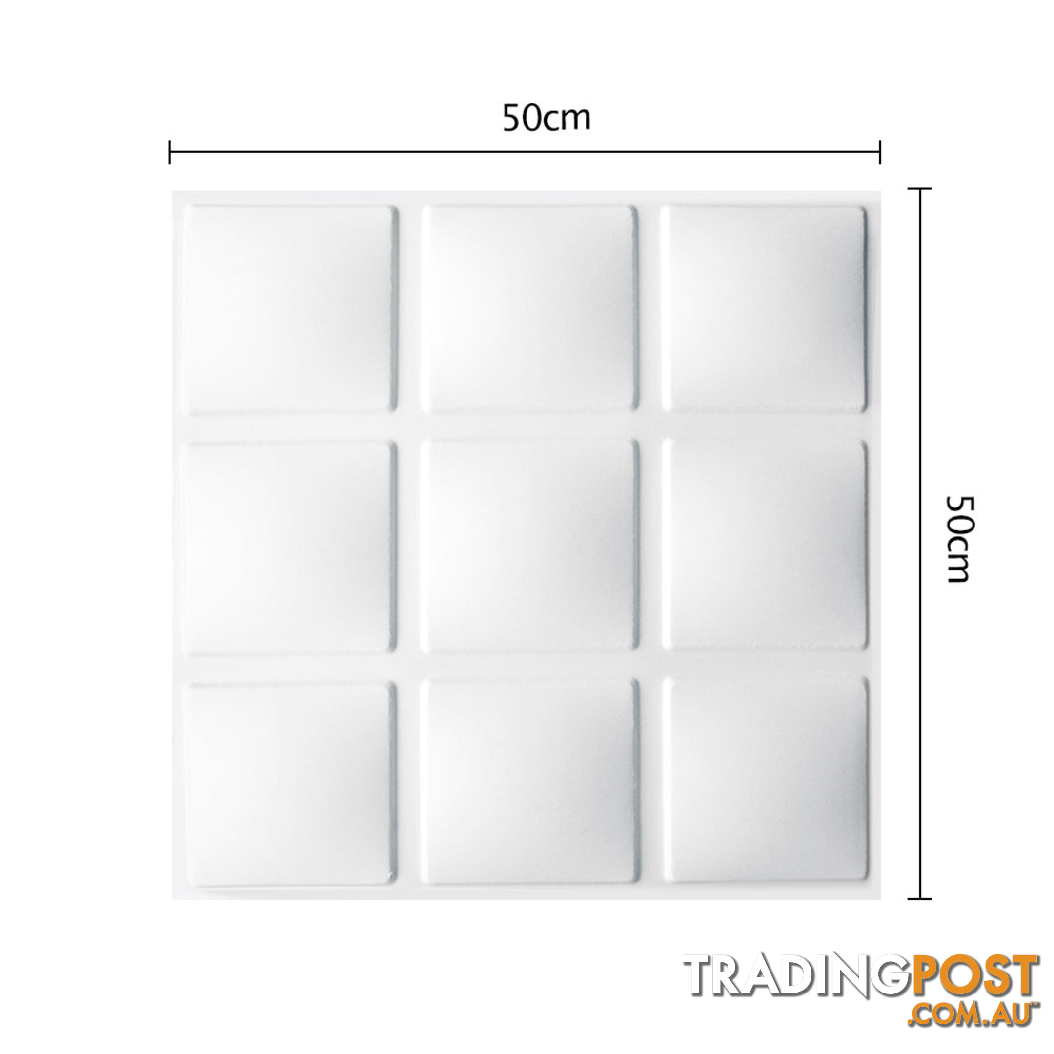 12 Pcs 3D Cube Design Wall Panel