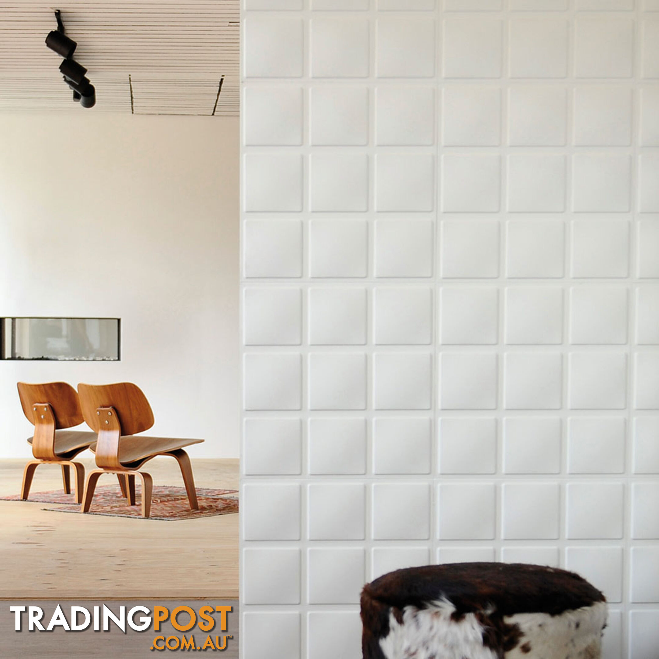 12 Pcs 3D Cube Design Wall Panel