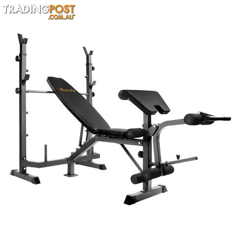 Multi Functional Weight Fitness Bench Exercise Home Gym Equipment Black