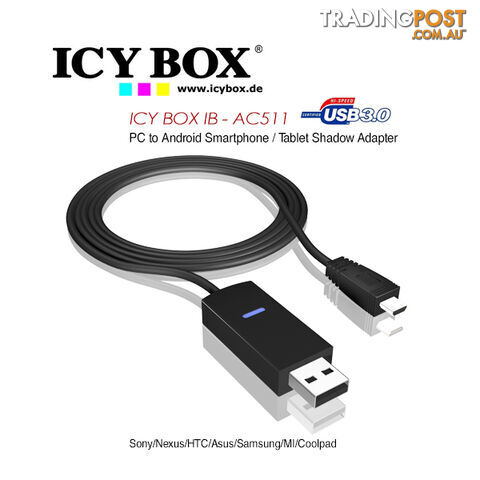 ICY BOX (IB - AC511) PC to Android Smartphone / Tablet Shadow Adapter