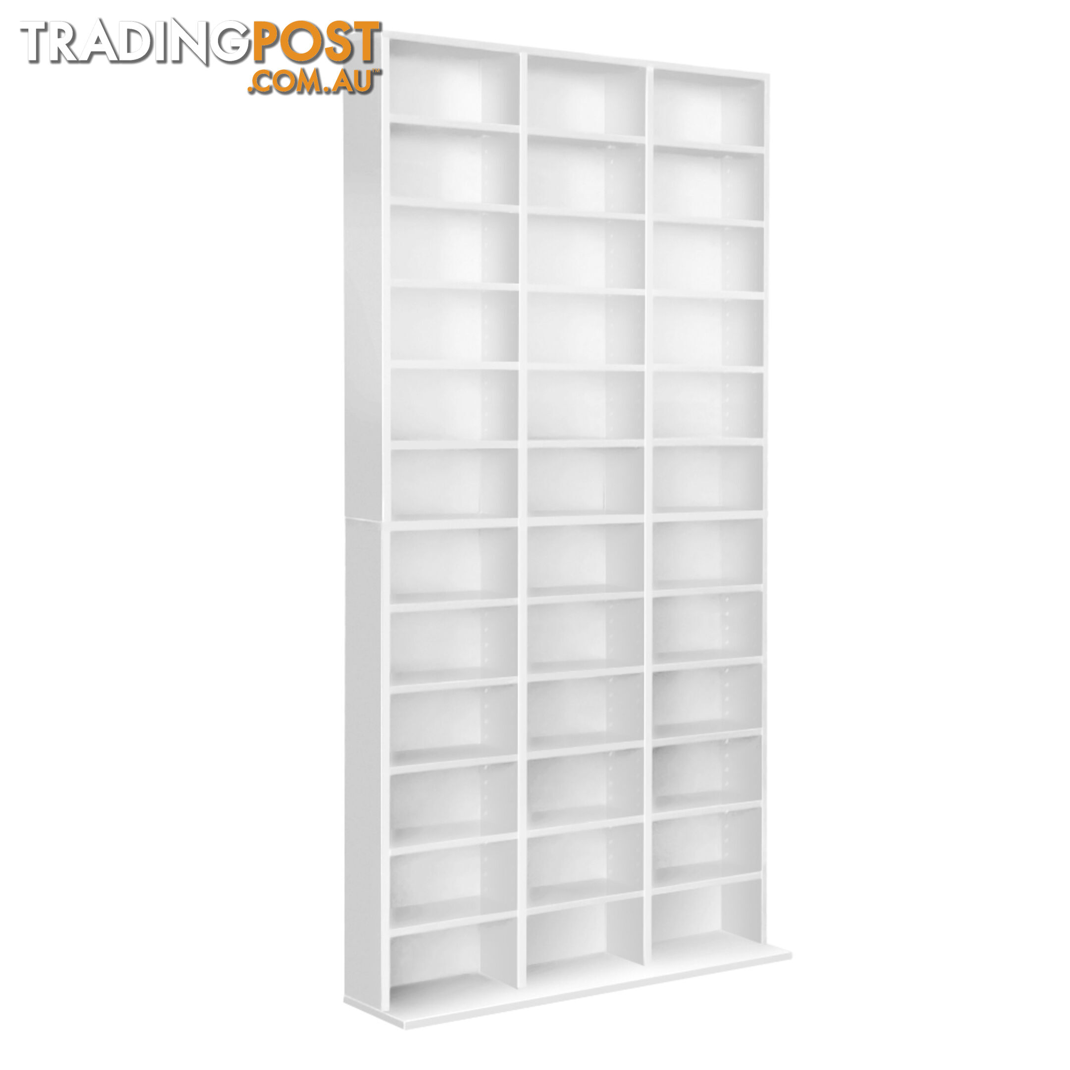 CD DVD Storage Shelf Rack Stand Cupboard Book Unit 528 DVD / 1116 CD White