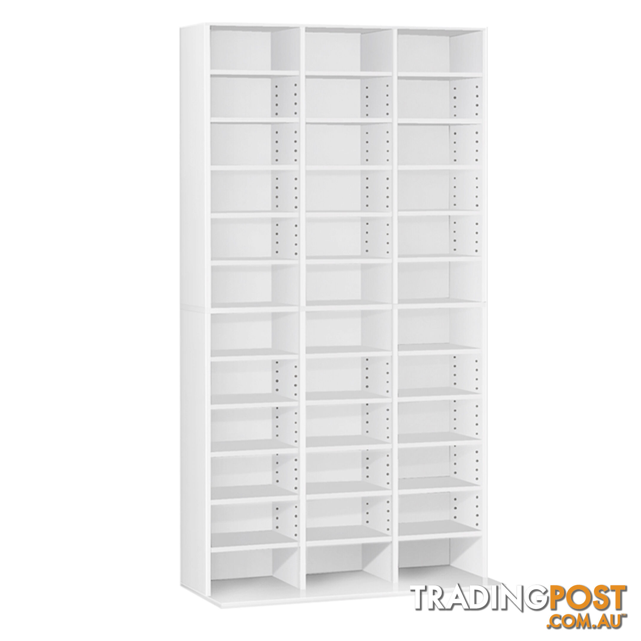 CD DVD Storage Shelf Rack Stand Cupboard Book Unit 528 DVD / 1116 CD White