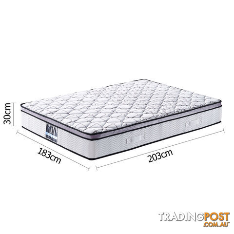 Cool Gel Memory Foam Mattress Euro Top Pocket Spring Air Mesh Bed King