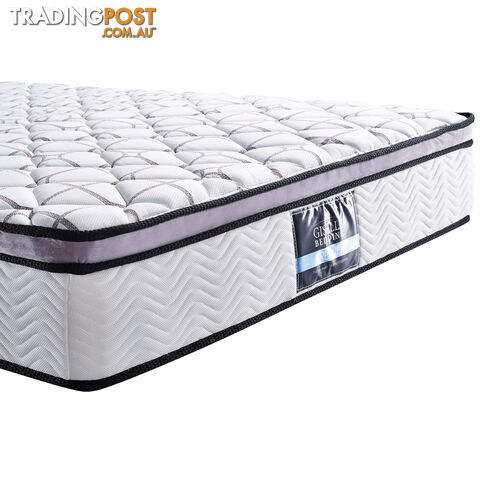 Cool Gel Memory Foam Mattress Euro Top Pocket Spring Air Mesh Bed King