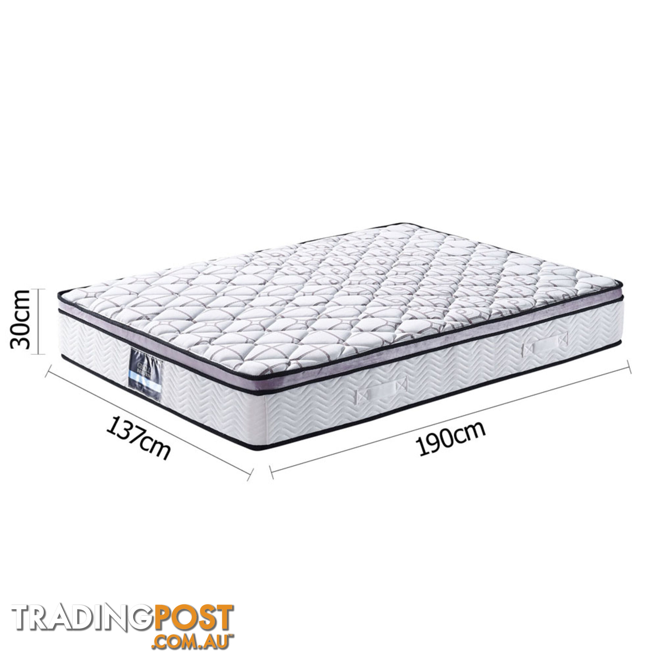 Cool Gel Memory Foam Mattress Euro Top Air Mesh Bed Pocket Spring Double