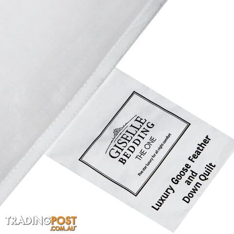 Premium Goose Feathers Down Quilt 500GSM All Season Doona Super King Size