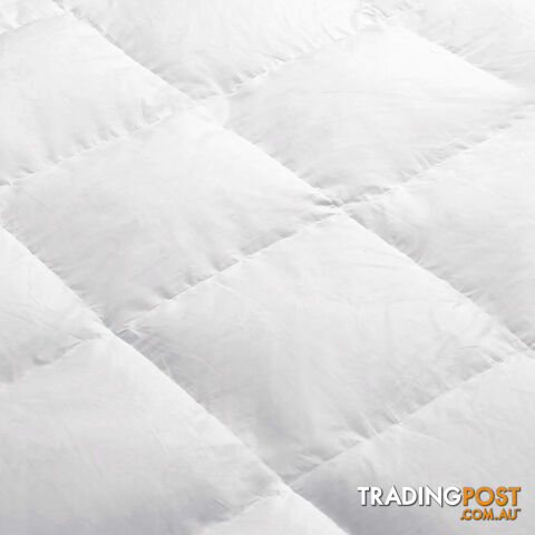 Premium Goose Feathers Down Quilt 500GSM All Season Doona Super King Size