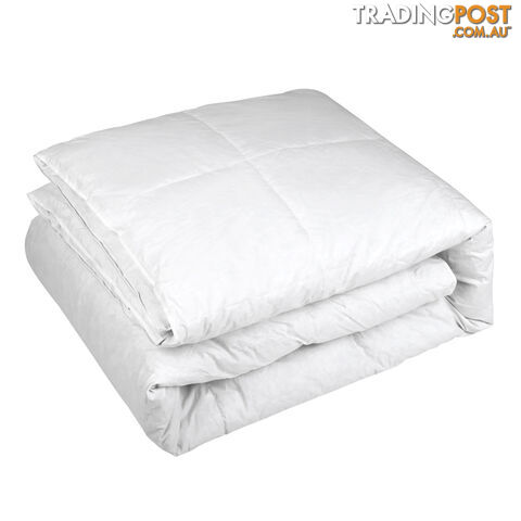 Premium Goose Feathers Down Quilt 500GSM All Season Doona Super King Size