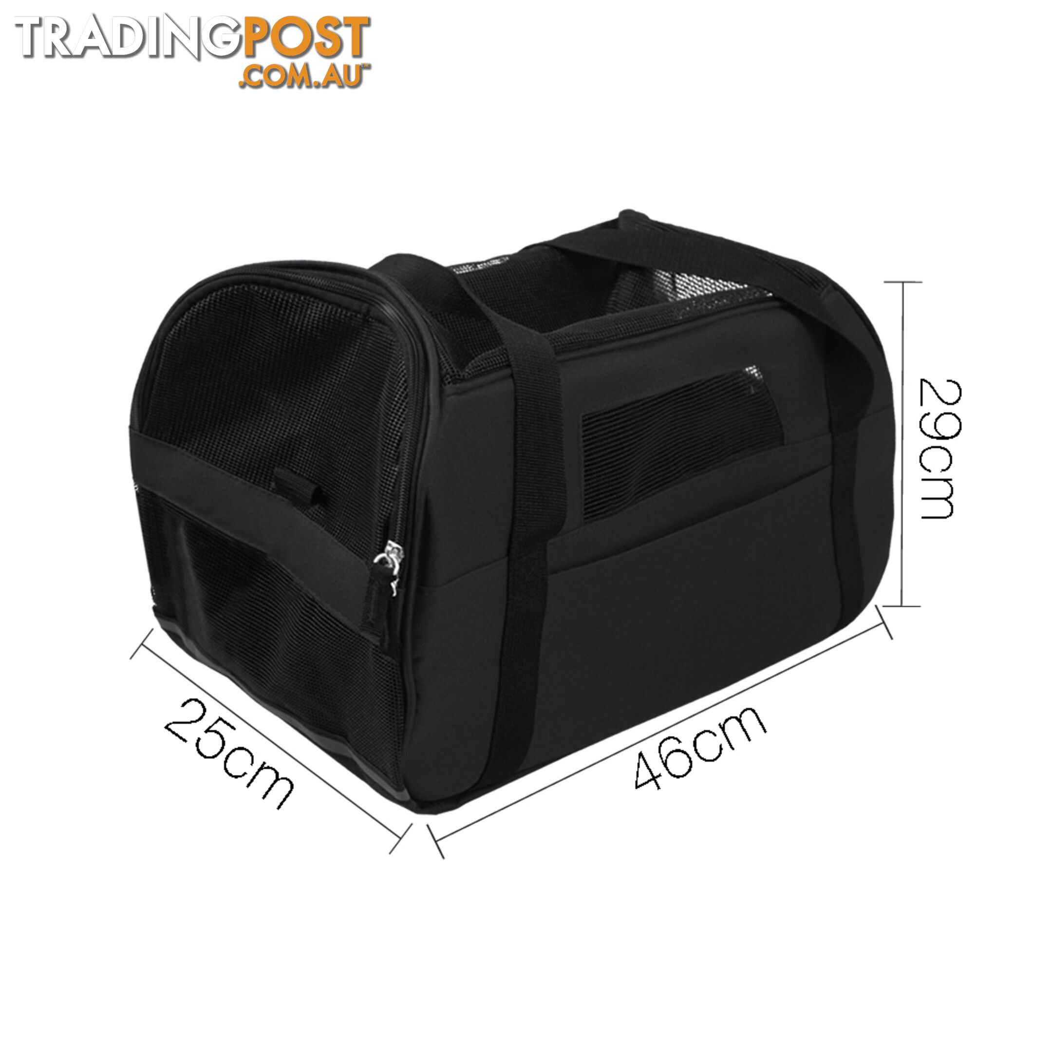 XLarge Pet Carrier Dog Cat Rabbit Soft Kennel Travel Crate Carring Bag Black