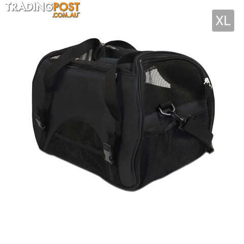 XLarge Pet Carrier Dog Cat Rabbit Soft Kennel Travel Crate Carring Bag Black