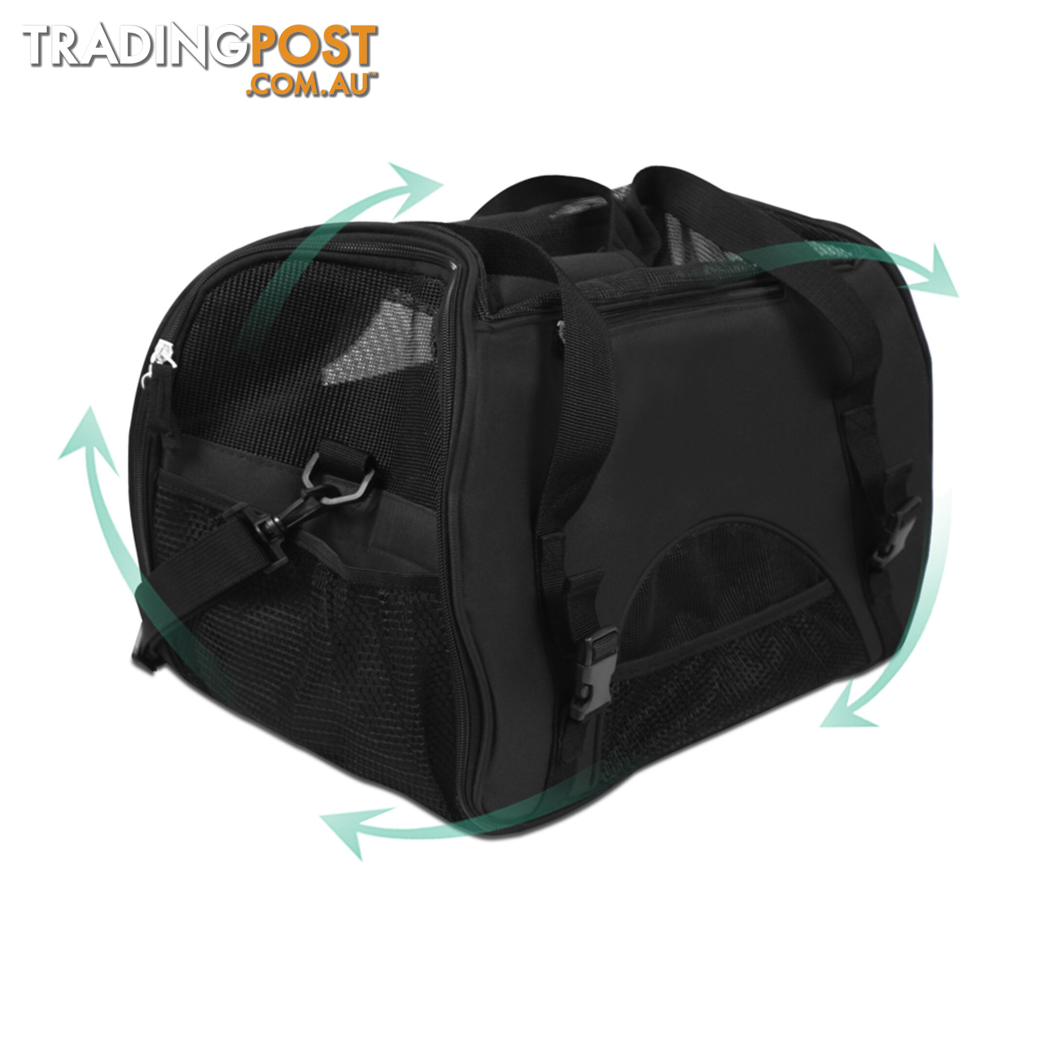 XLarge Pet Carrier Dog Cat Rabbit Soft Kennel Travel Crate Carring Bag Black