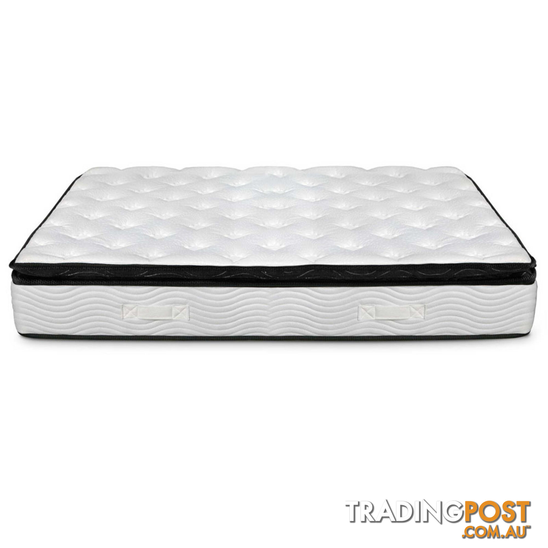 Luxury Mattress 28cm Natural Latex Pillow Top 5 Zone Pocket Spring Bed Single