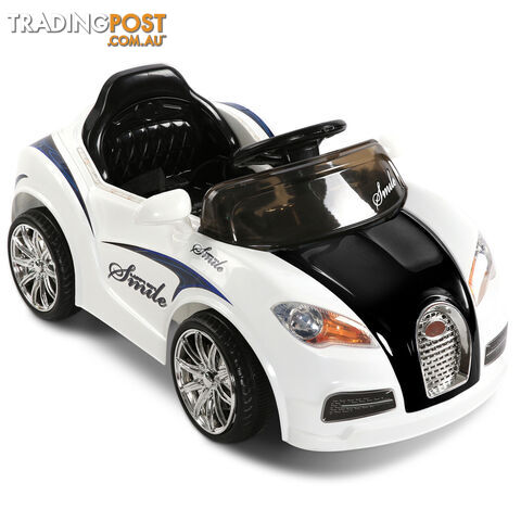 Children Electric Ride On Car 2 Speed Remote Kids Sports Toy Bugatti Style White