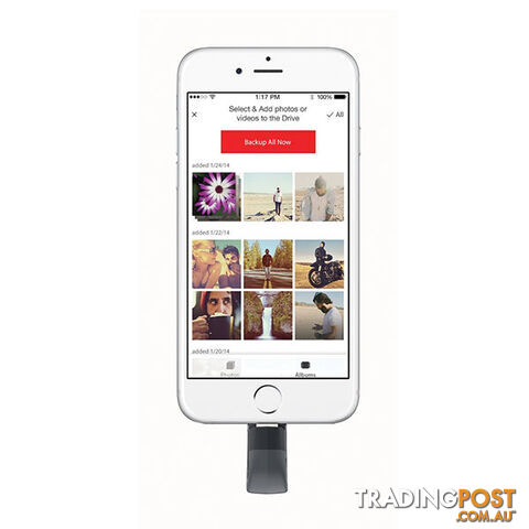 SANDISK IXPAND FLASH DRIVE SDIX30N 128GB GREY IOS USB 3.0  (SDIX30N-128G) - photo 2 of 5
