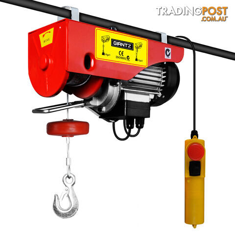 1200 W Electric Hoist Winch 300/600kg Professional Lift Power Tool 15m Rope