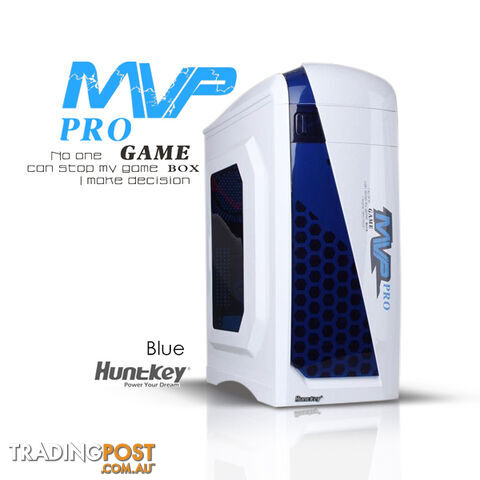 Huntkey MVP Pro  Gaming computer chassis - Blue (No PSU Included)