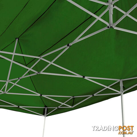 3m x 6m Folding Outdoor Gazebo Marquee Green