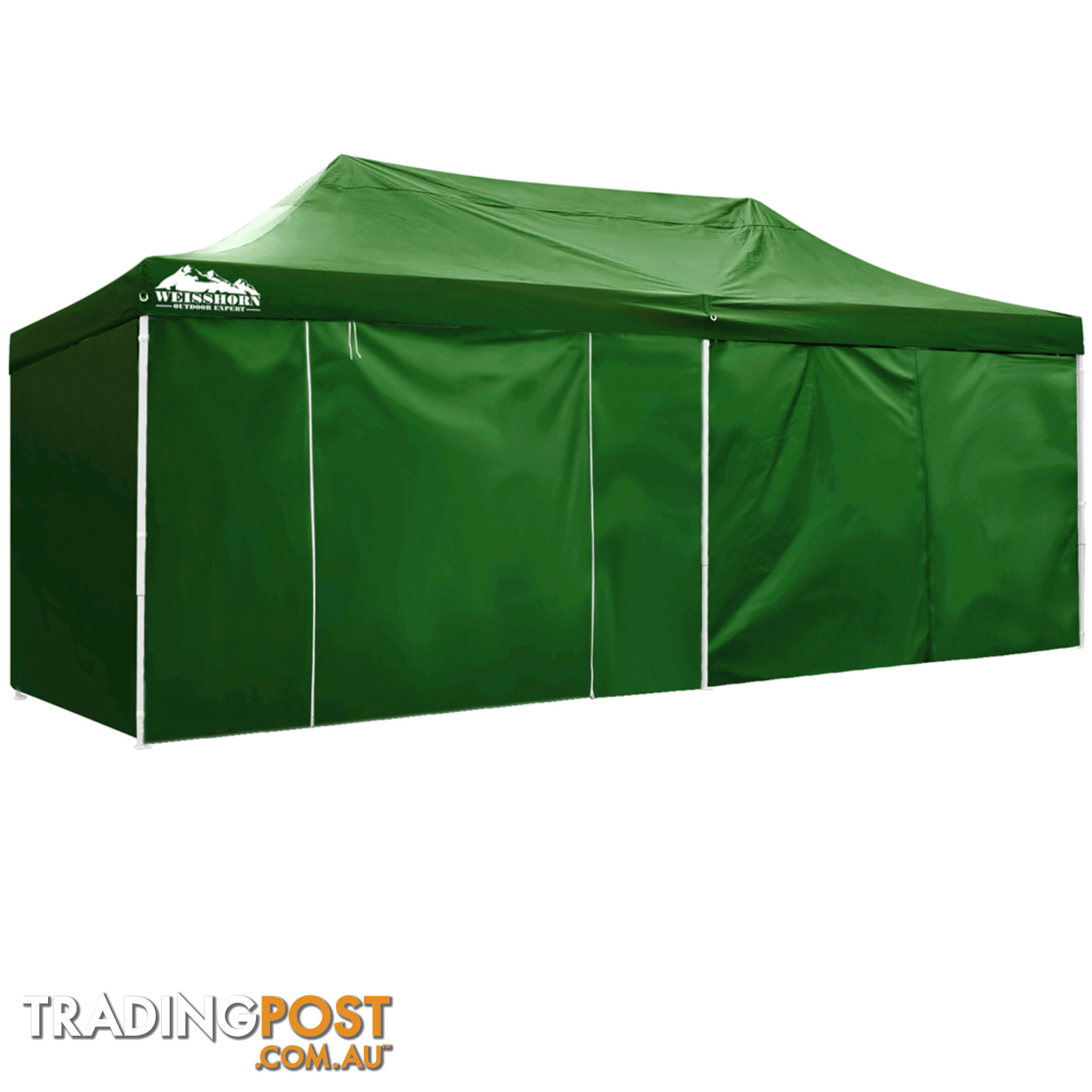 3m x 6m Folding Outdoor Gazebo Marquee Green