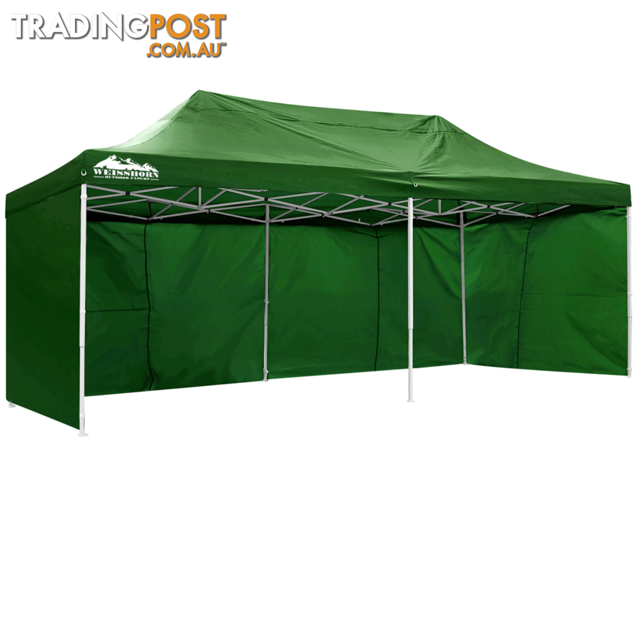 3m x 6m Folding Outdoor Gazebo Marquee Green