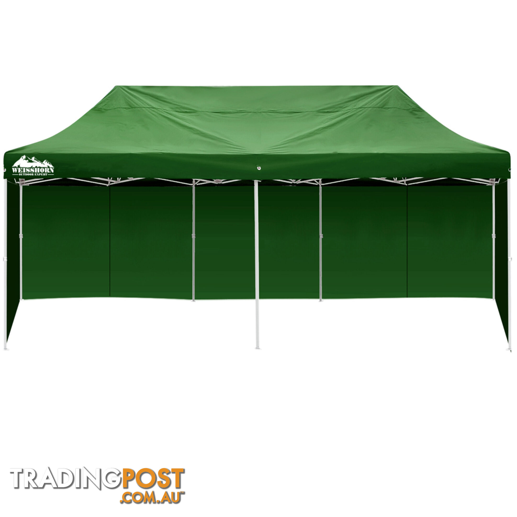 3m x 6m Folding Outdoor Gazebo Marquee Green