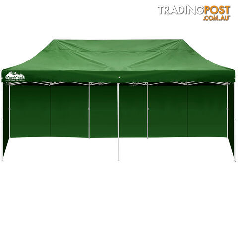 3m x 6m Folding Outdoor Gazebo Marquee Green