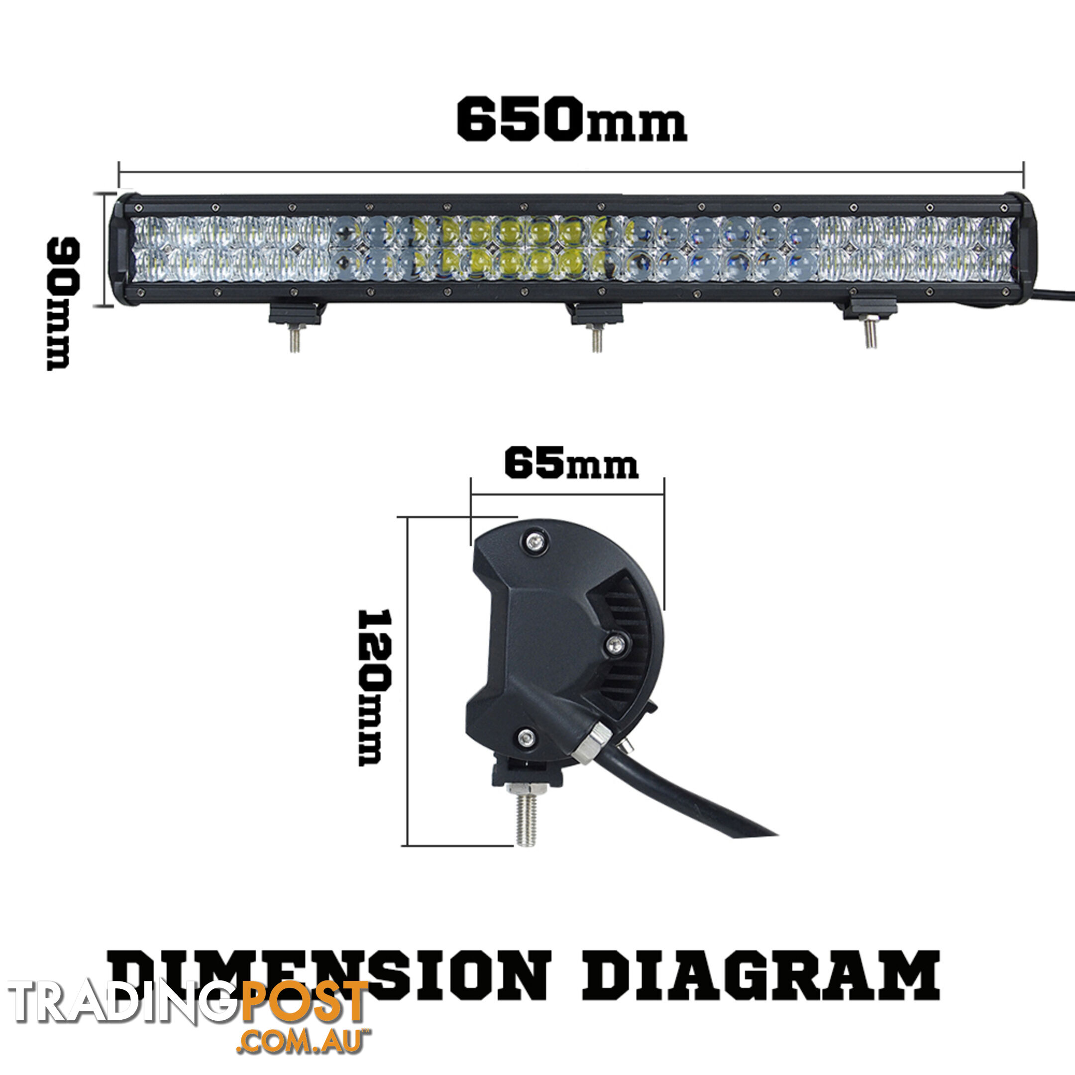 Osram 26inch 378W 5D Lens LED Light Bar Flood Spot Combo Work Lamp SUV ATV 4WD
