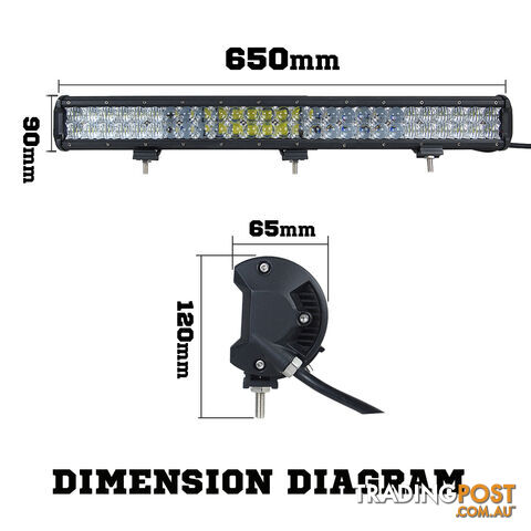 Osram 26inch 378W 5D Lens LED Light Bar Flood Spot Combo Work Lamp SUV ATV 4WD