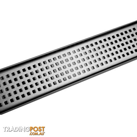 Square Stainless Steel Shower Grate Waste Linear Bathroom Drain Floor 900mm - photo 5 of 8