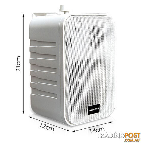 2 x 60W Commercial Outdoor Indoor Waterproof Speaker 3-Way Home Boat Audio