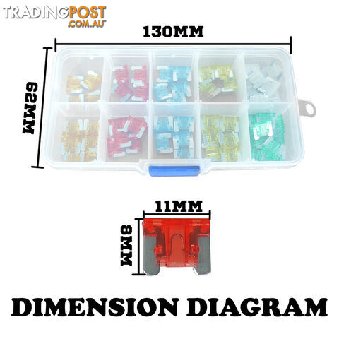 Blade Fuse Assortment Kit 60Pcs Auto Car APS ATT Boat 5A 10A 15A 20A 25A 30A