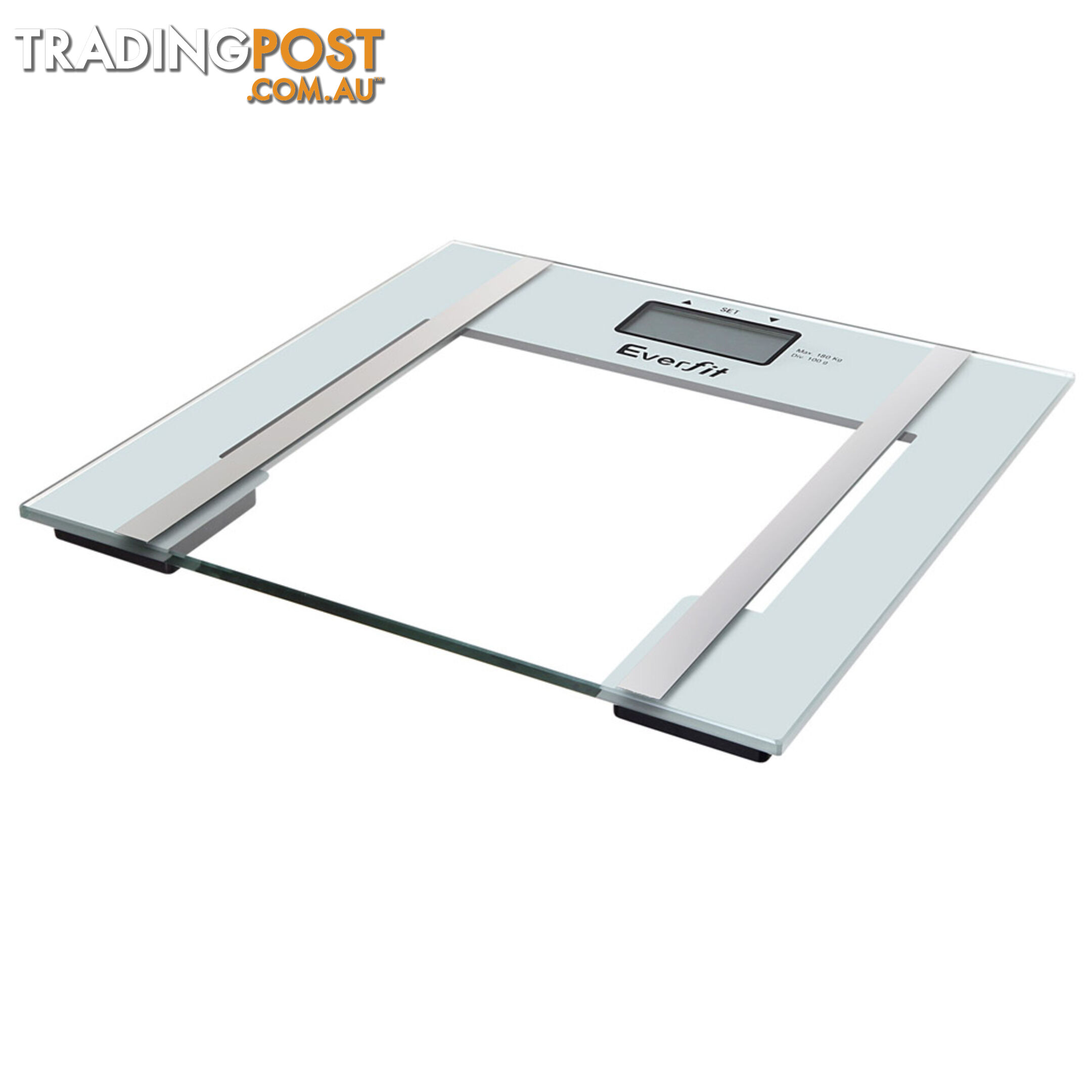 Glass Electronic Digital Body Fat Hydration Bathroom Scale Gym Weight White