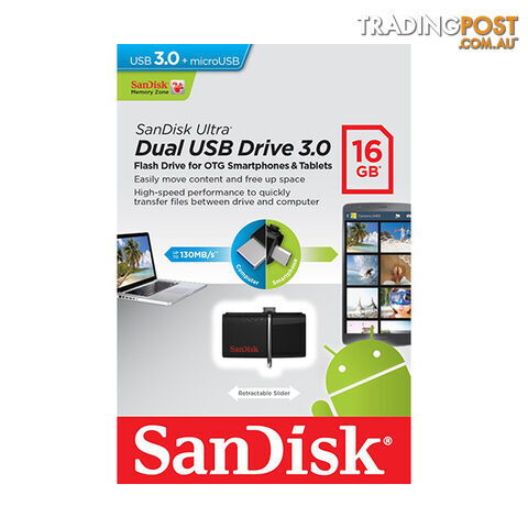 Sandisk SDDD2-016G OTG-16G Ultra Dual USB 3.0 Pen Drive