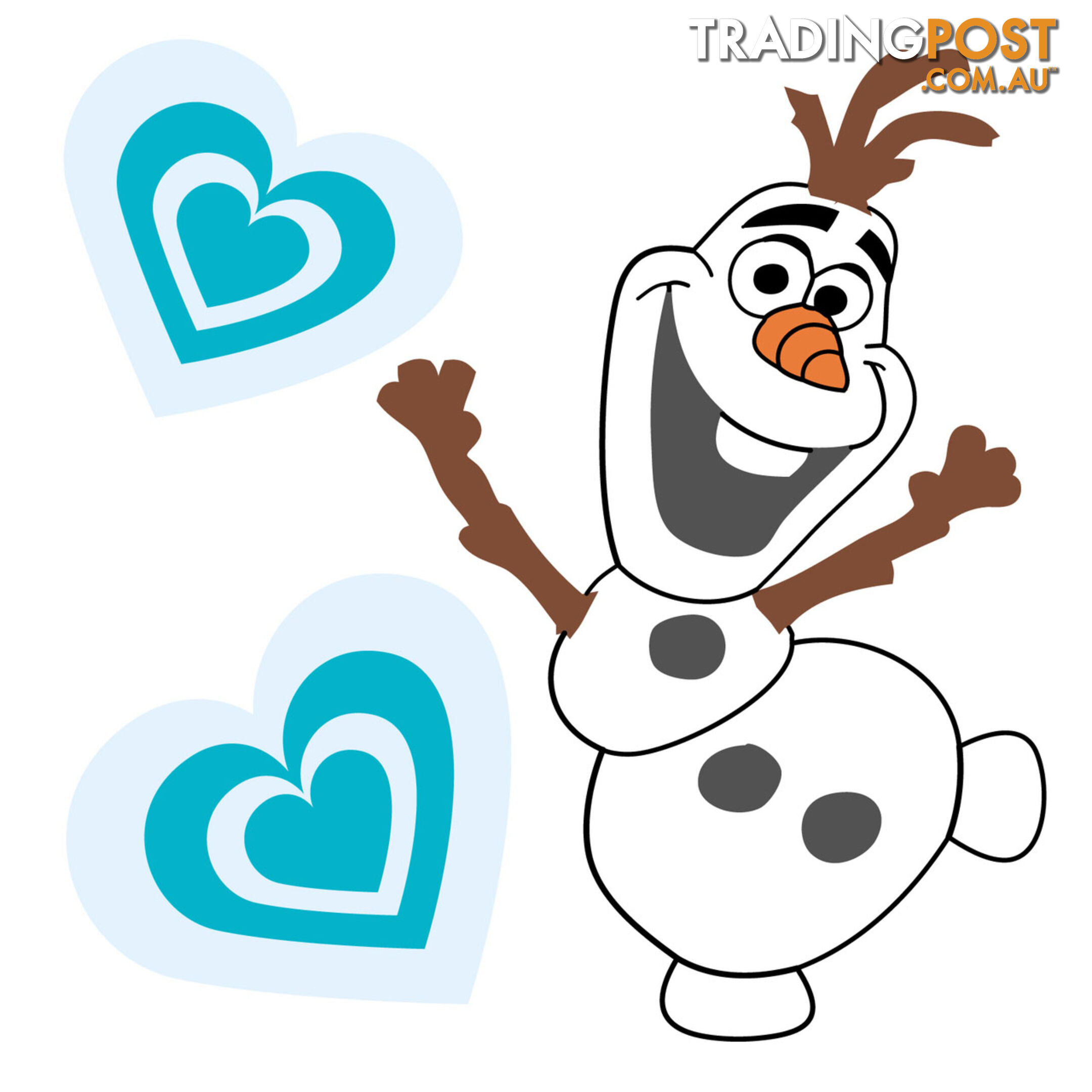 Frozen Olaf Wall Stickers - Totally Movable over and over