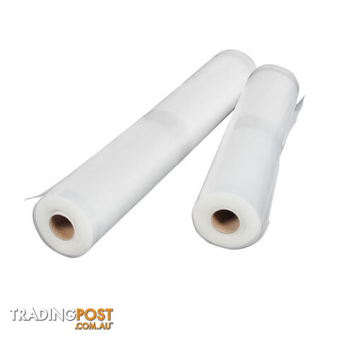 2x Vacuum Food Sealer Storage Rolls 22cm 28 cm