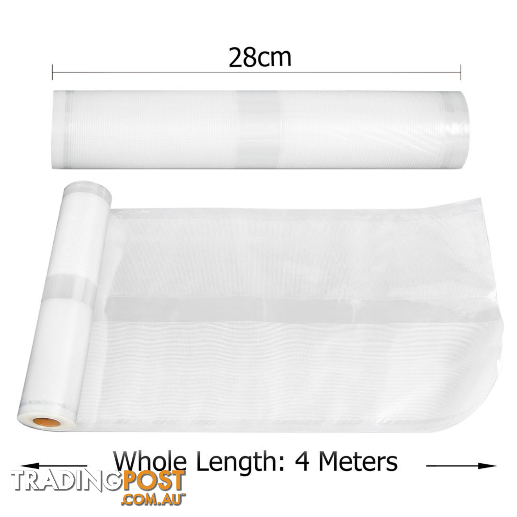 2x Vacuum Food Sealer Storage Rolls 22cm 28 cm