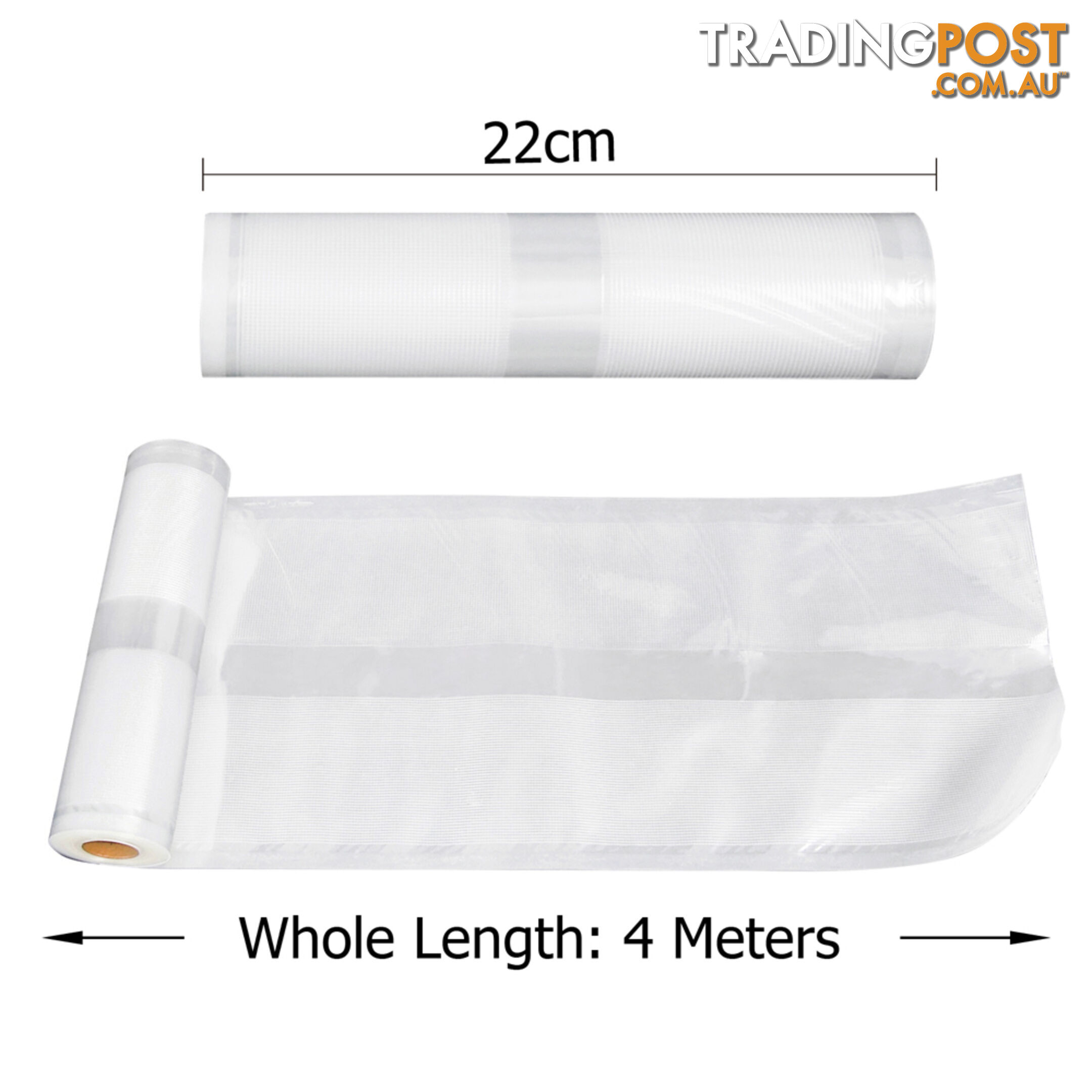 2x Vacuum Food Sealer Storage Rolls 22cm 28 cm