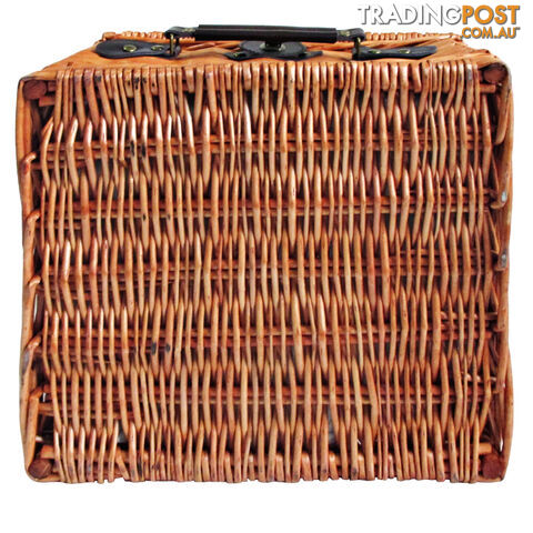 2 Person Picnic Basket Set w/ Cooler Bag Blanket