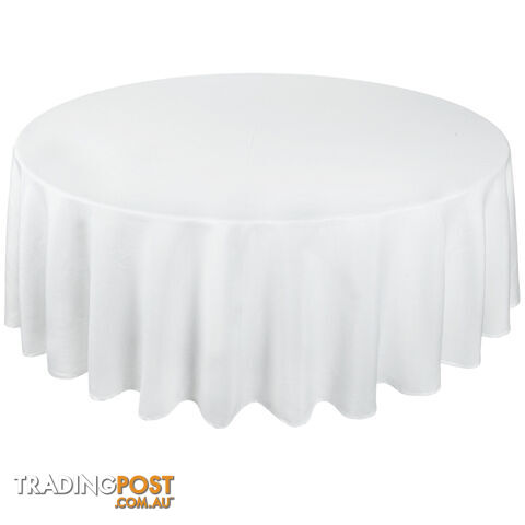 4 Pcs Wedding Table Cloth Round 305cm White - photo 3 of 9